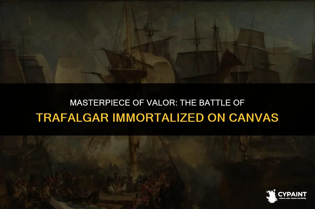 what does the painting based on the battle of trafalgardepict
