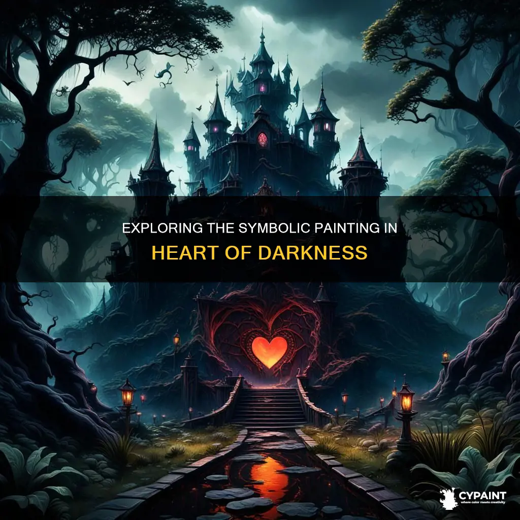 what does the painting in heart of darkness represent