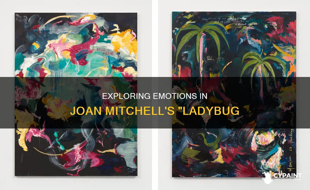 what does the painting ladybug by joan mitchell evoke