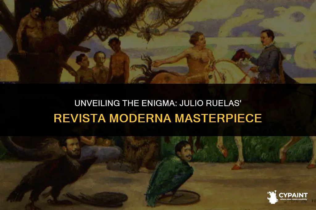 what does the painting of julio ruelas revista moderna mean