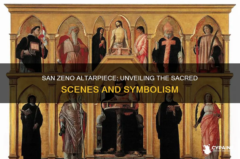 what does the painting san zeno alterpiece depict