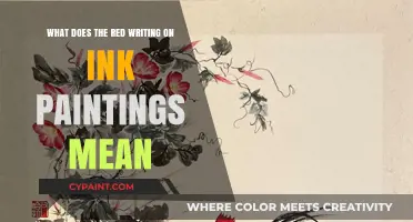 The Mystery of Red Writing in Ink Art