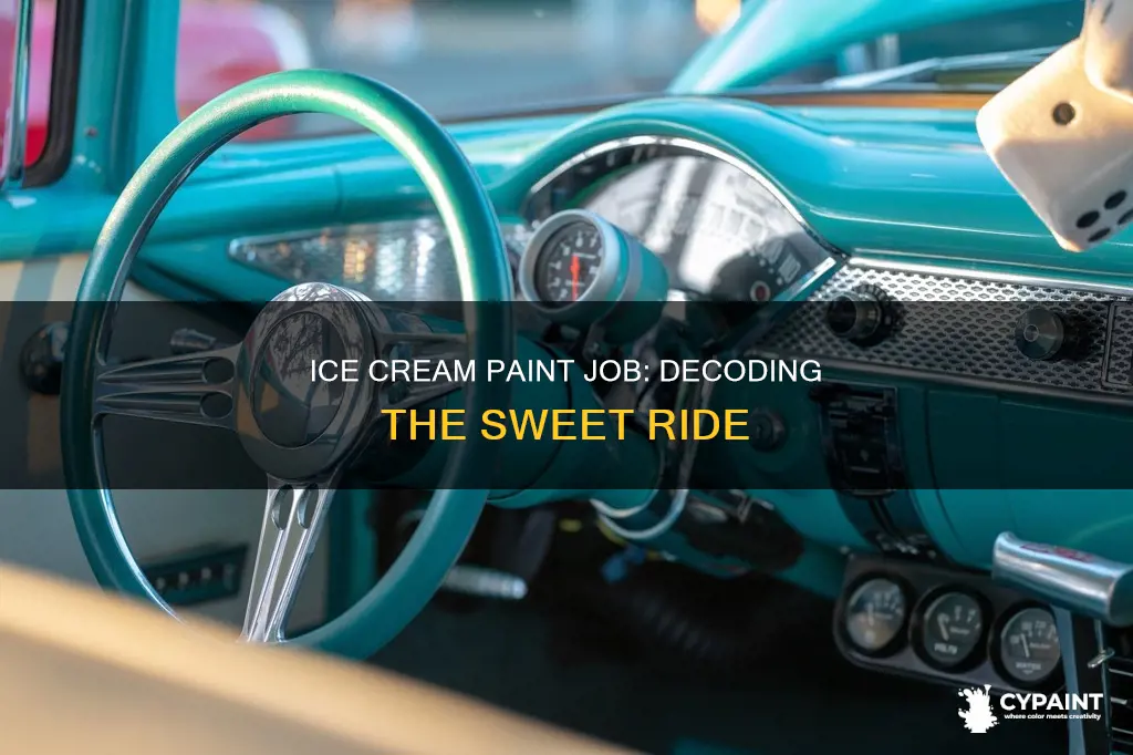 what does the song ice cream paint job mean
