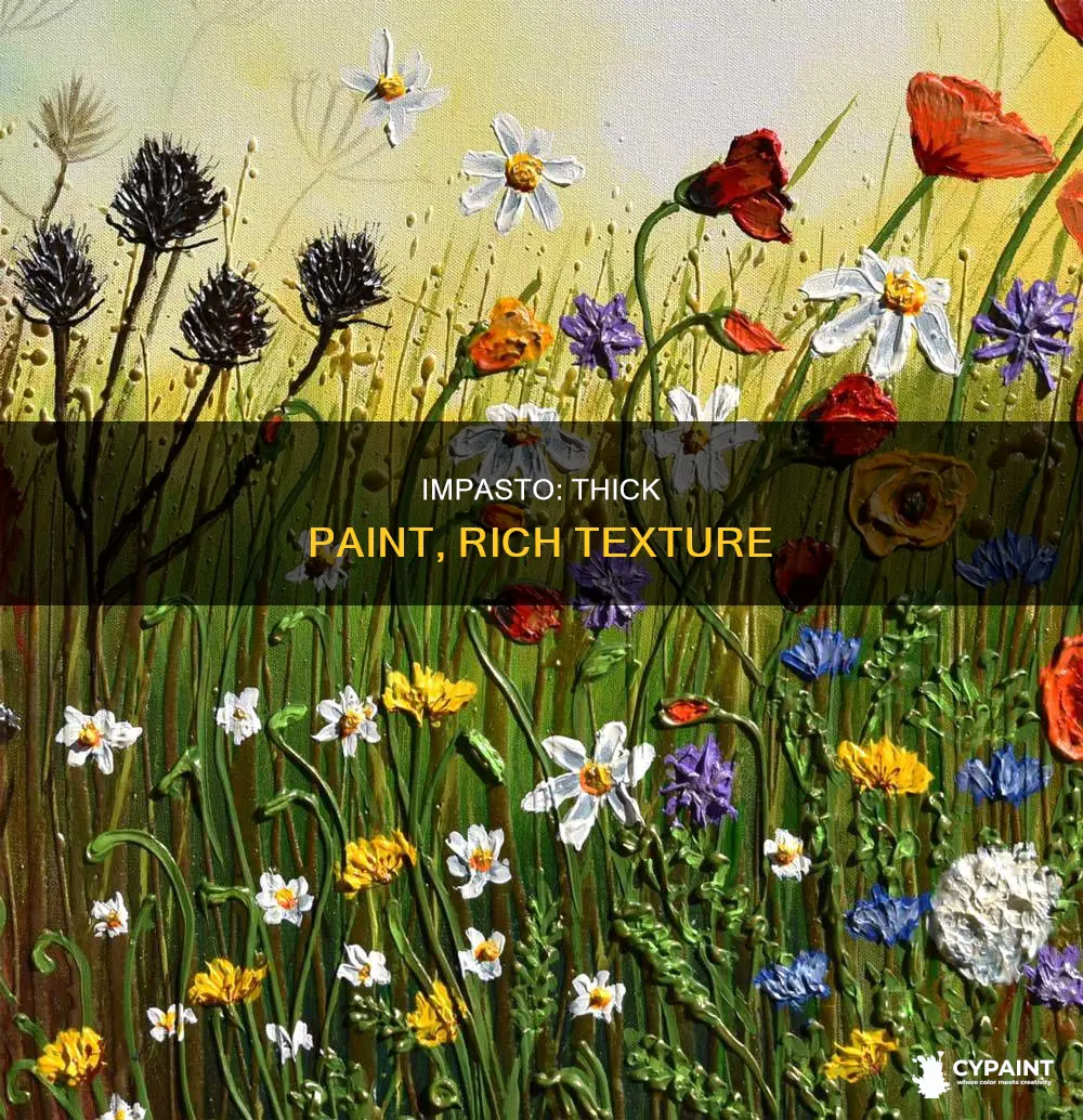 what does the term impasto refer to in painting