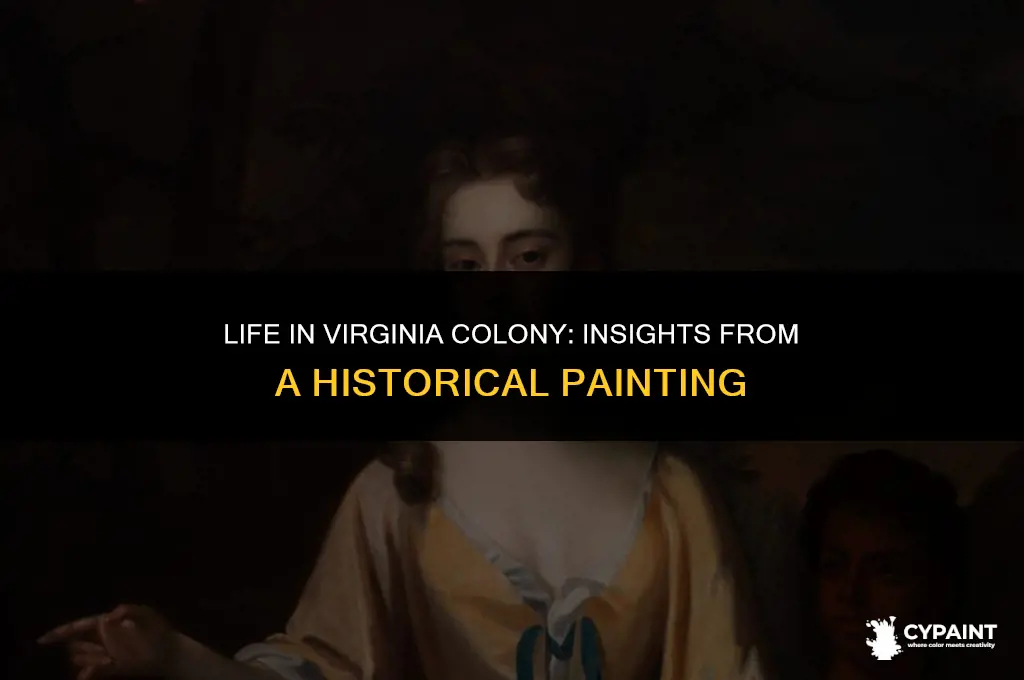 what does this painting show about life in virginia colony
