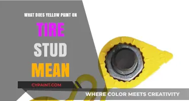 Yellow Paint on Tire Studs: Decoding the Meaning and Purpose