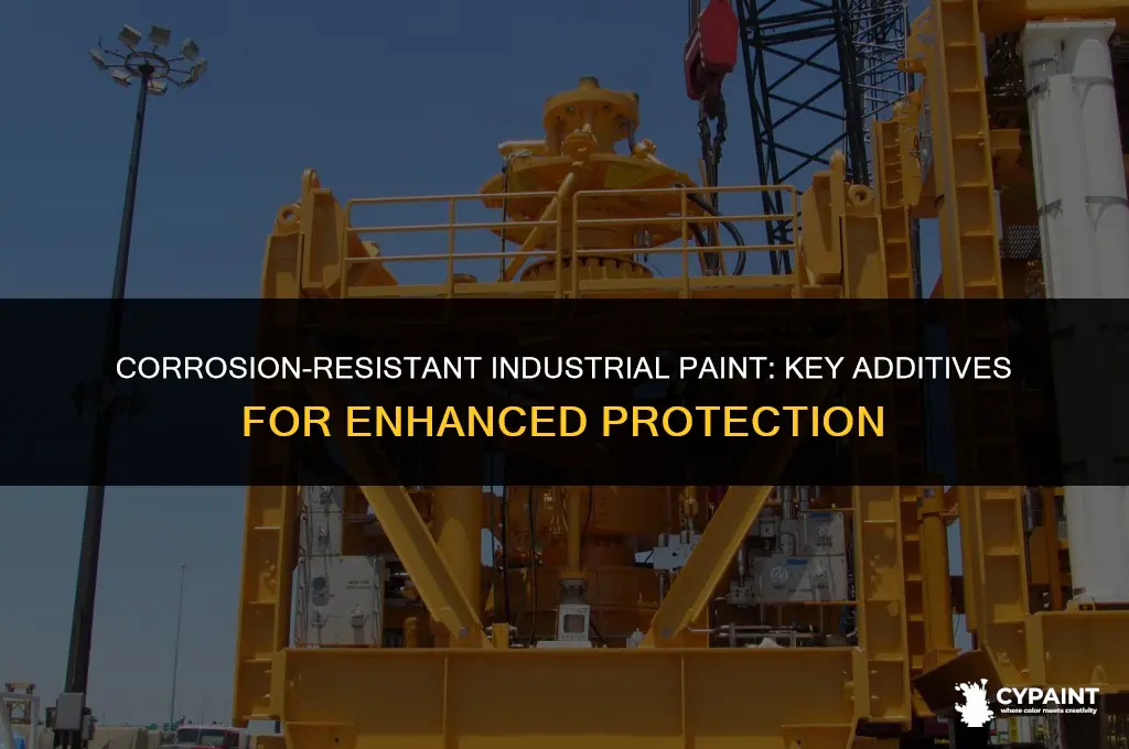 what dubstances are added to industrial paint to prevent corrosion