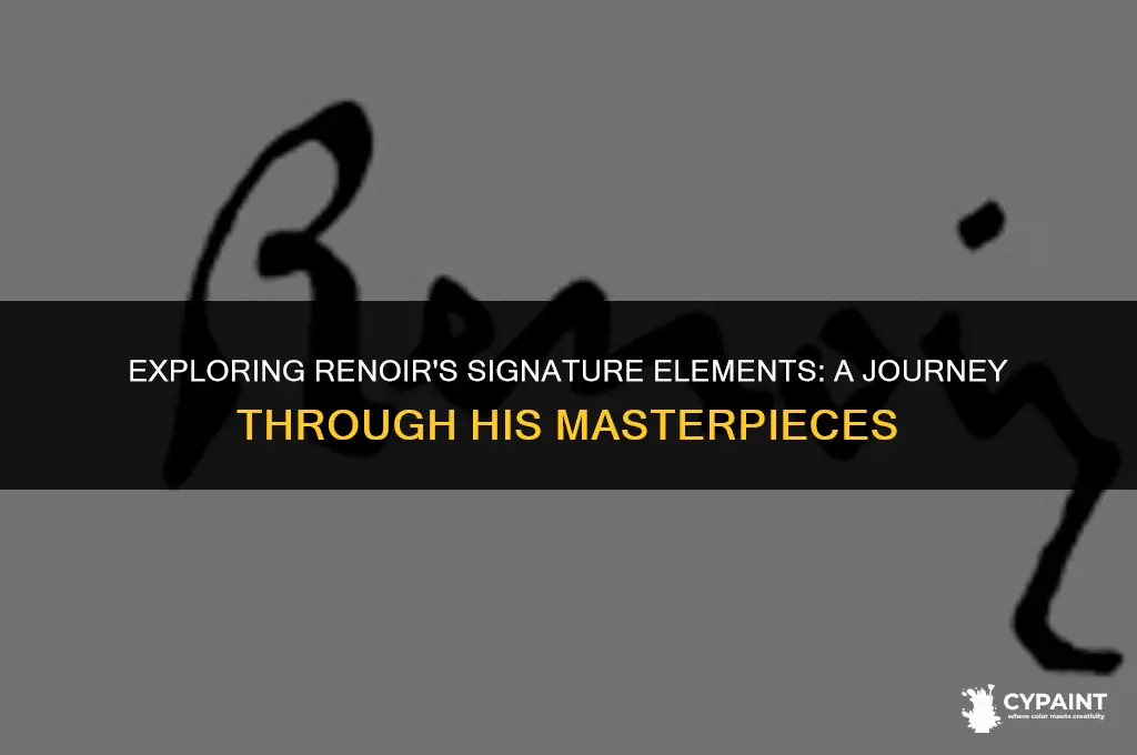 what elements are often seen in auguste renoir