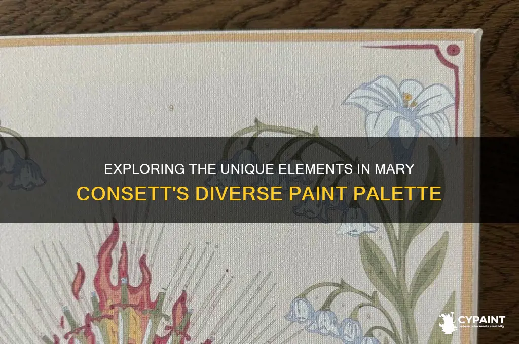 what elements give the mary consetts paint variety