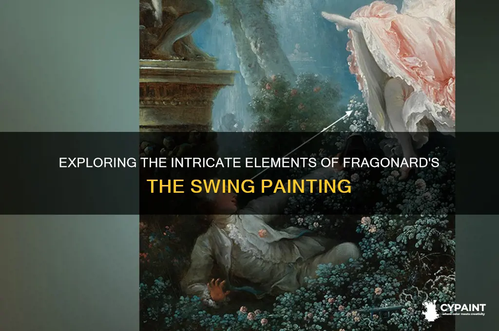 what elements seen in the painting the swing