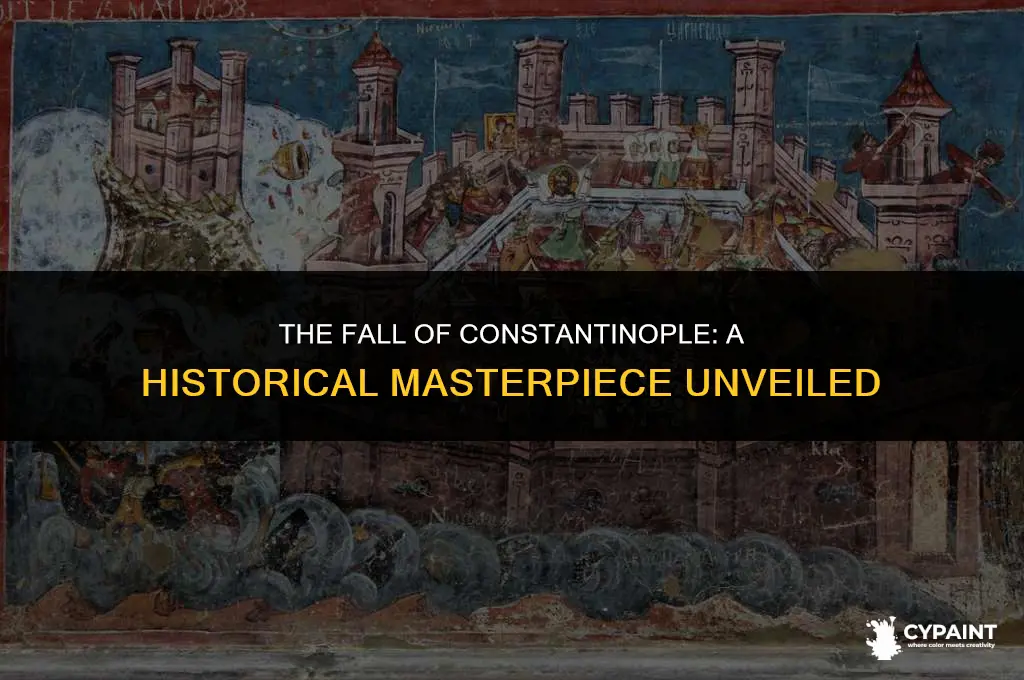 what event is depicted in the painting siege of constantinople