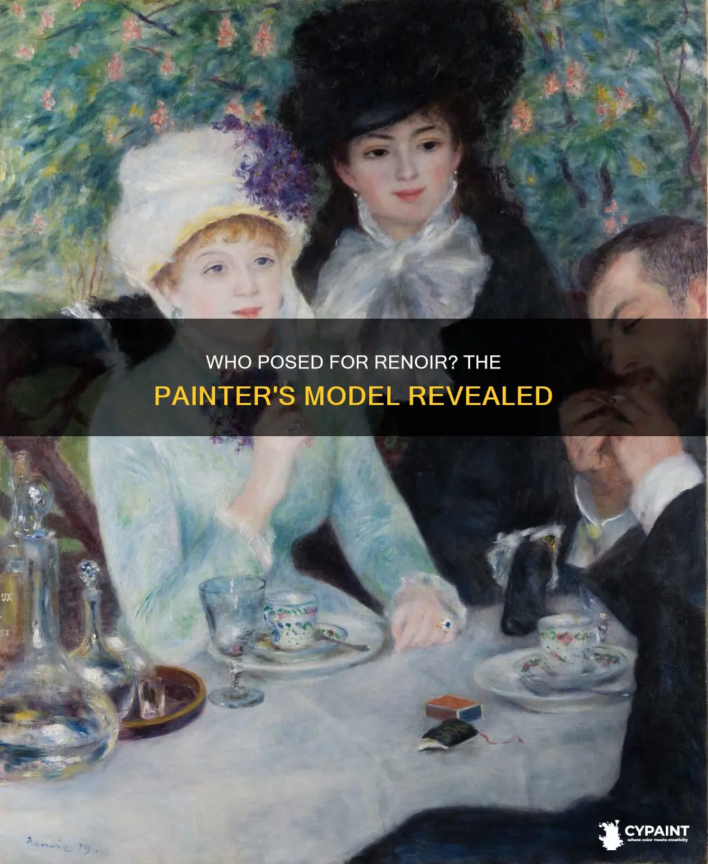 what famous painter posed as a model for renoir
