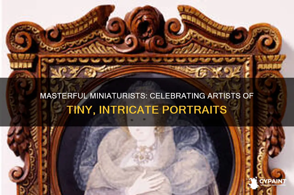 what famous painters that paint small detailed portraits
