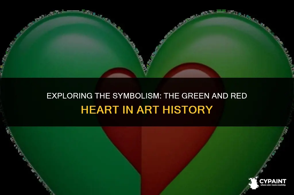 what famous painting is a green and red heart heart