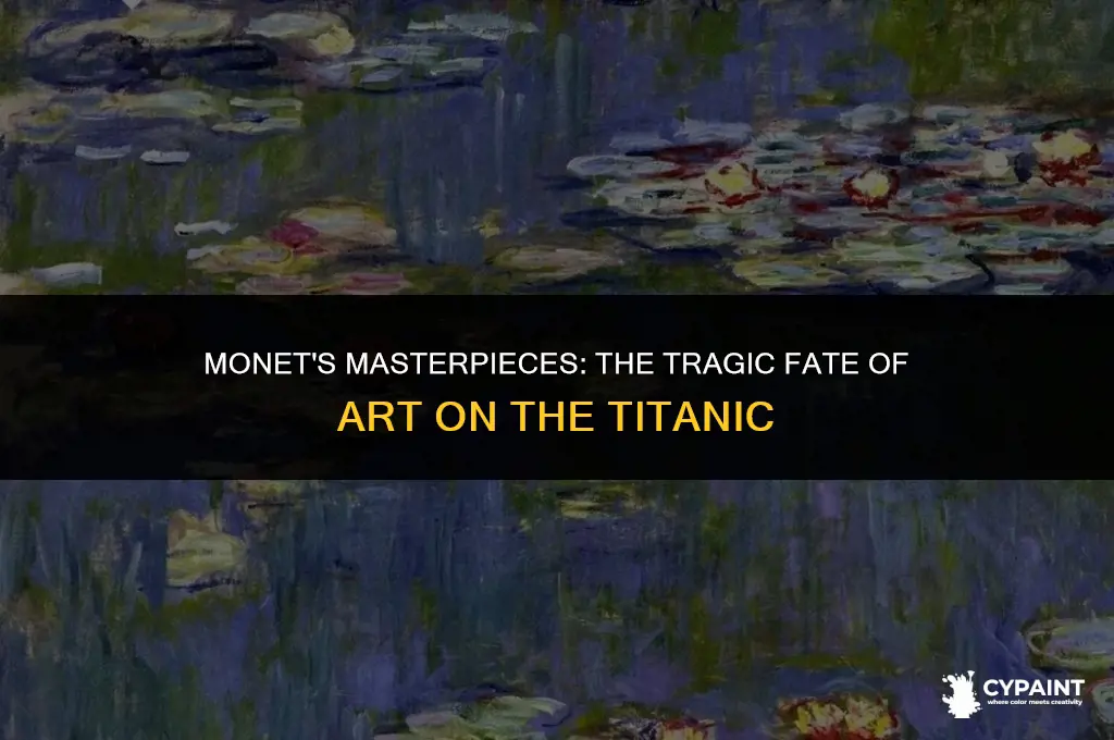 what famous paintings of monet went down with the titanic