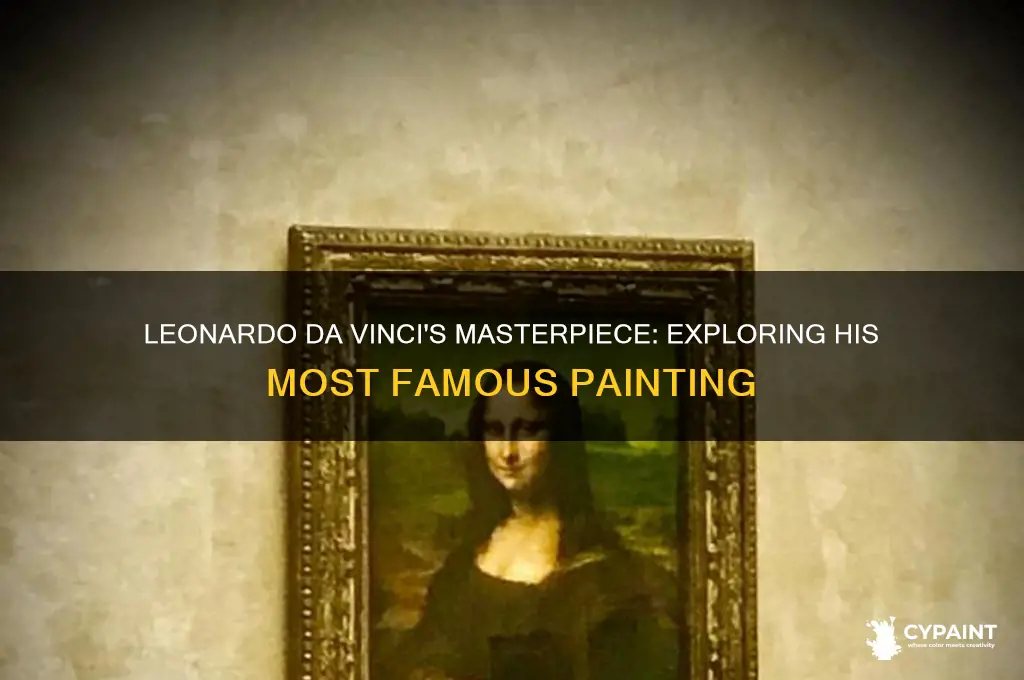 what famus painting did leonardo da vinci paint