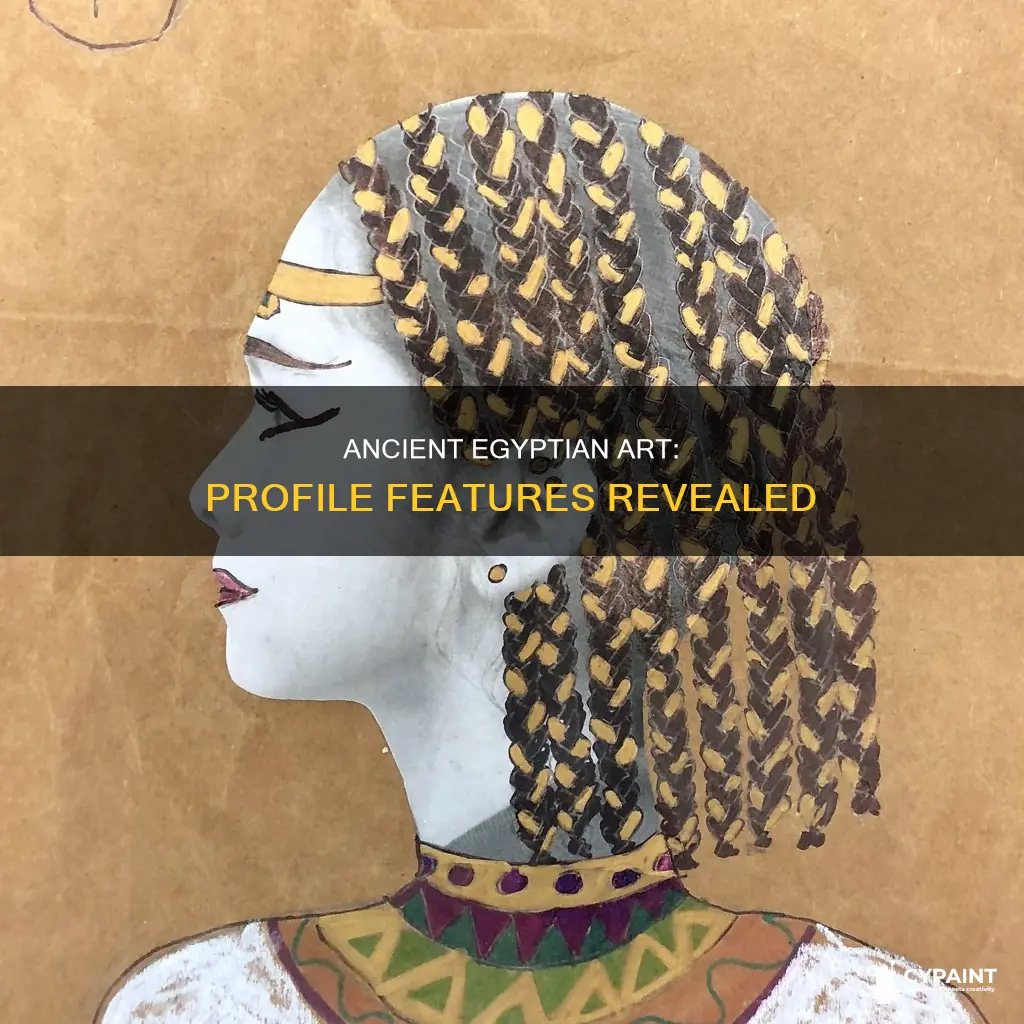 what features are painted in profile in egyptian paintings