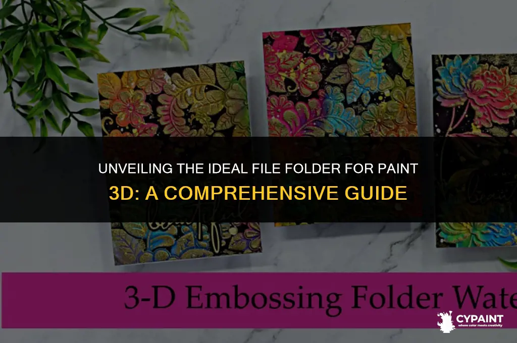what file folder is paint 3d suppose to be in