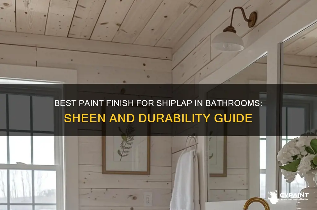 what finish for paint on shiplap in bathroom