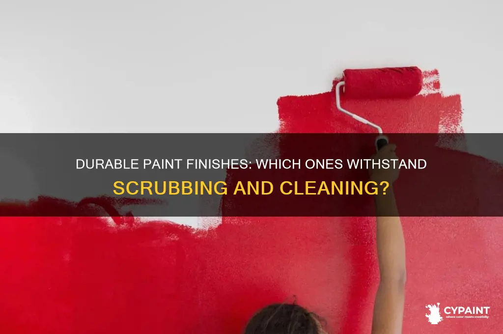 what finish of paint stands up to scrubbing