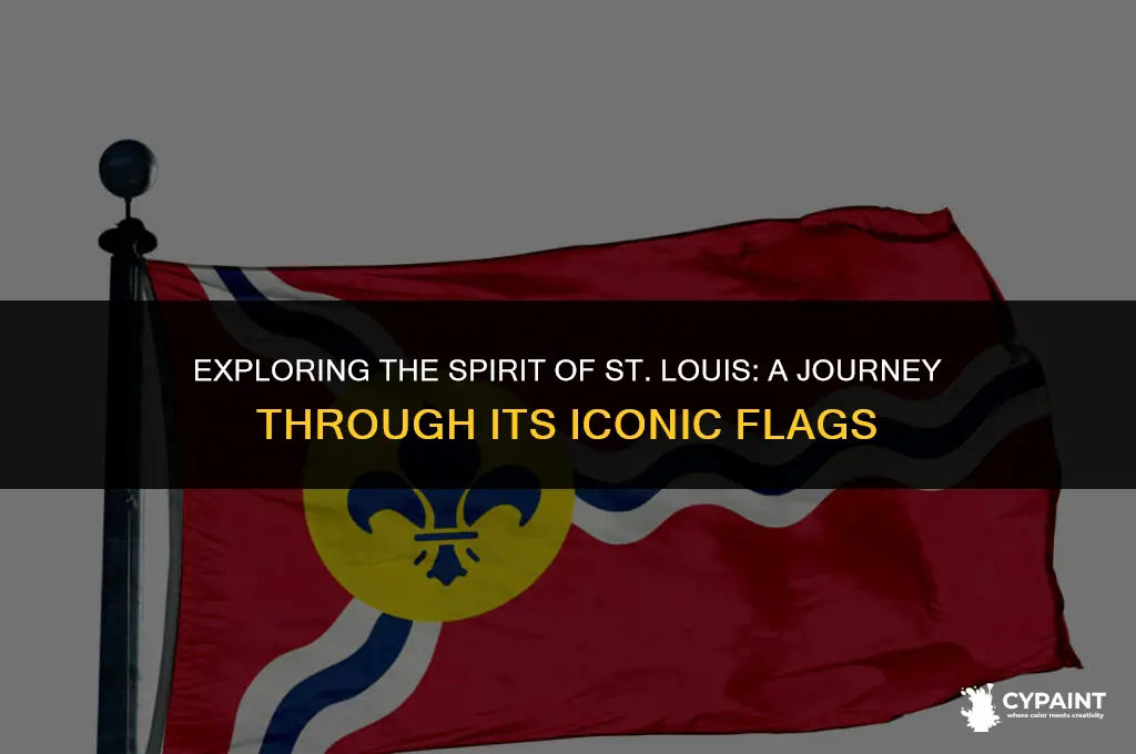 what flags are painted on the spirit of st louis