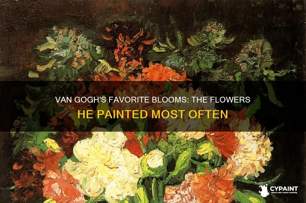 what flowers did van gogh paint most regularly