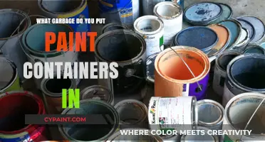 Proper Disposal of Paint Containers: Which Garbage Bin to Use?