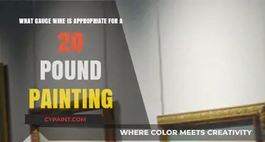 Choosing the Right Wire Gauge for Your 20-Pound Painting: A Guide