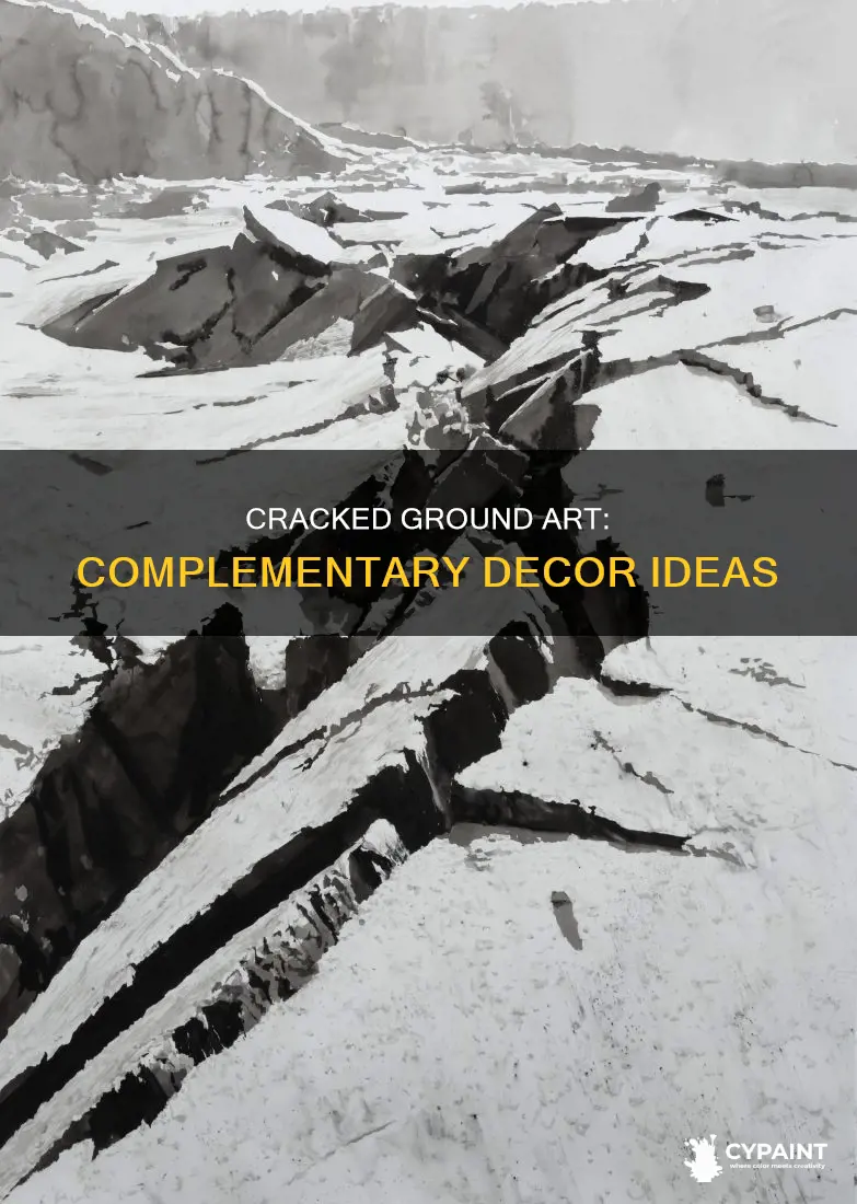 what goes with paintings of cracks on the ground