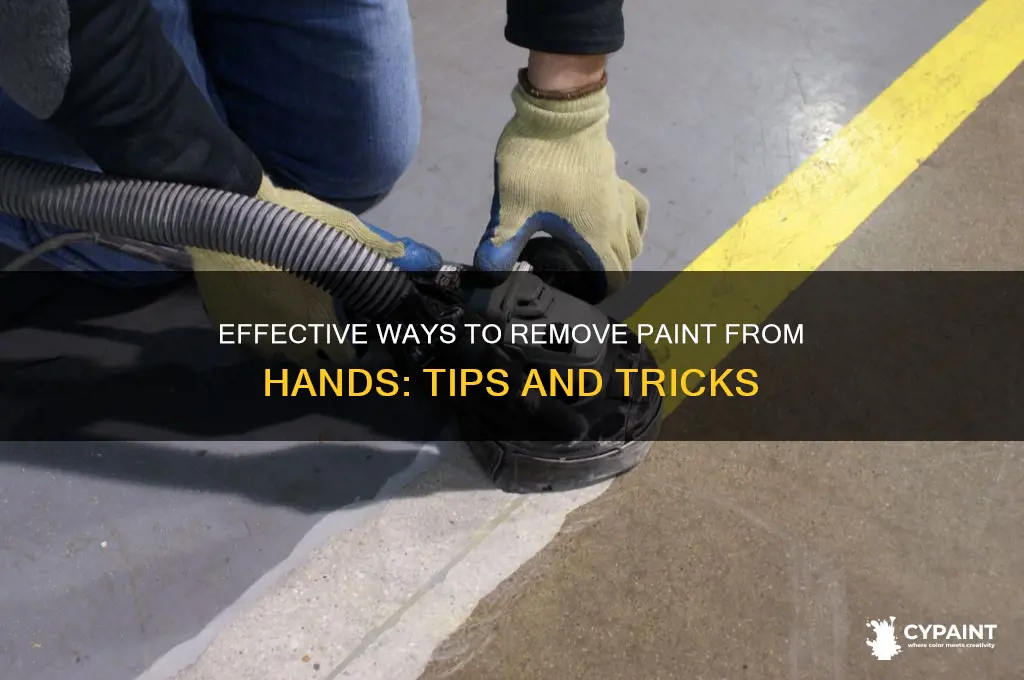 what goid to take out paint from hands