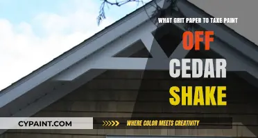 Grit Paper Grade for Removing Paint from Cedar Shake