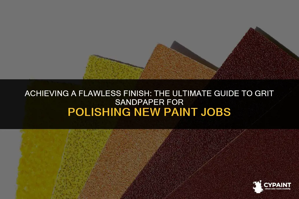 what grit sand paper to polish a new paint job