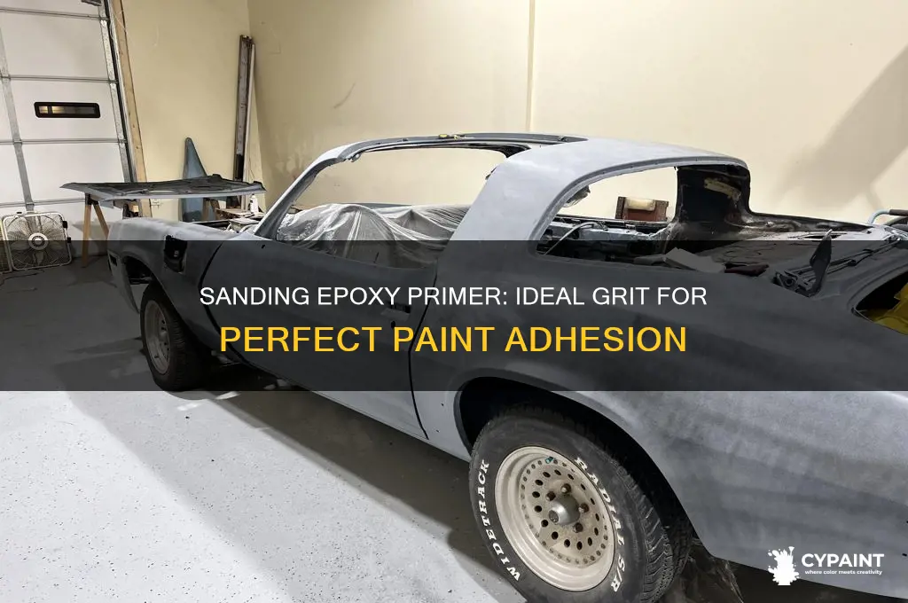 what grit to sand epoxy primer before paint