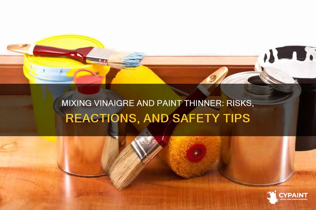 what happena if vinaher and paint thinner mix