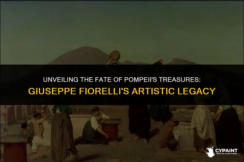 what happend to the paintings giuseppe fiorelli took from pompei