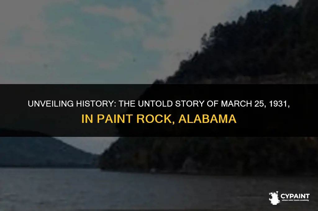 what happened on march 25 1931 in paint rock alabama