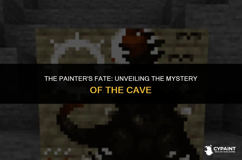 what happened to the painter as he entered the cave