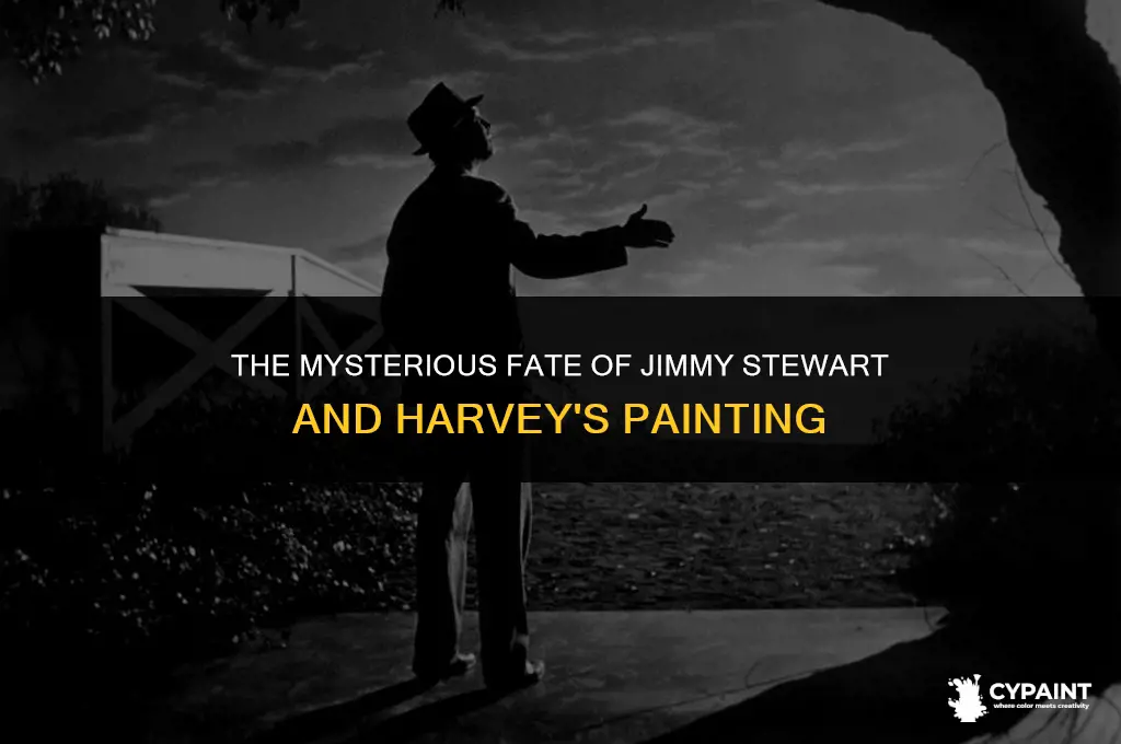 what happened to the painting of jimmy stewart and harvey