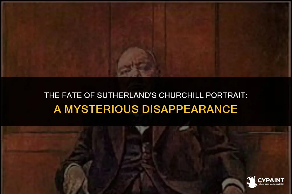what happened to the painting of winston churchill by sutherland