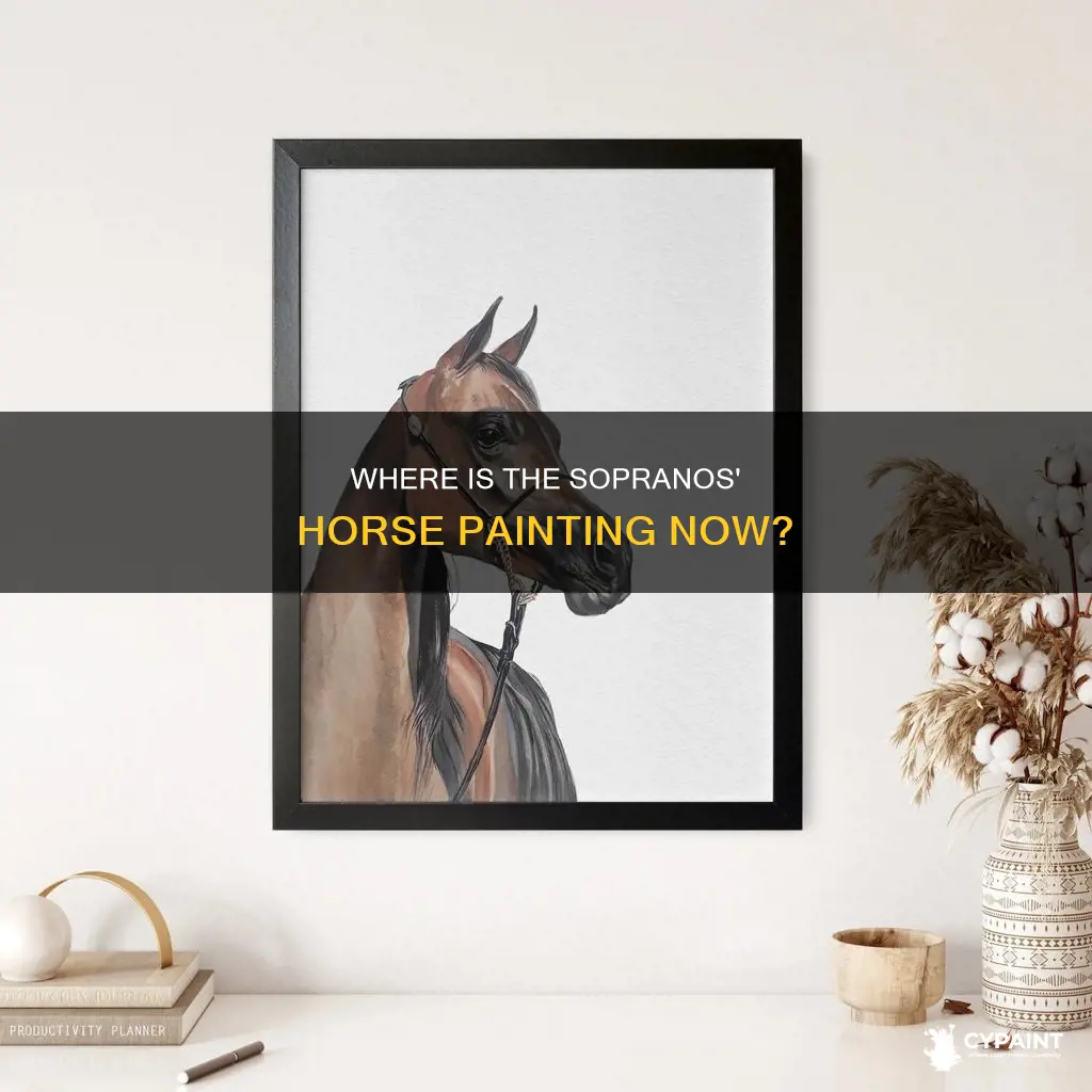 what happened to the real life horse painting sopranos