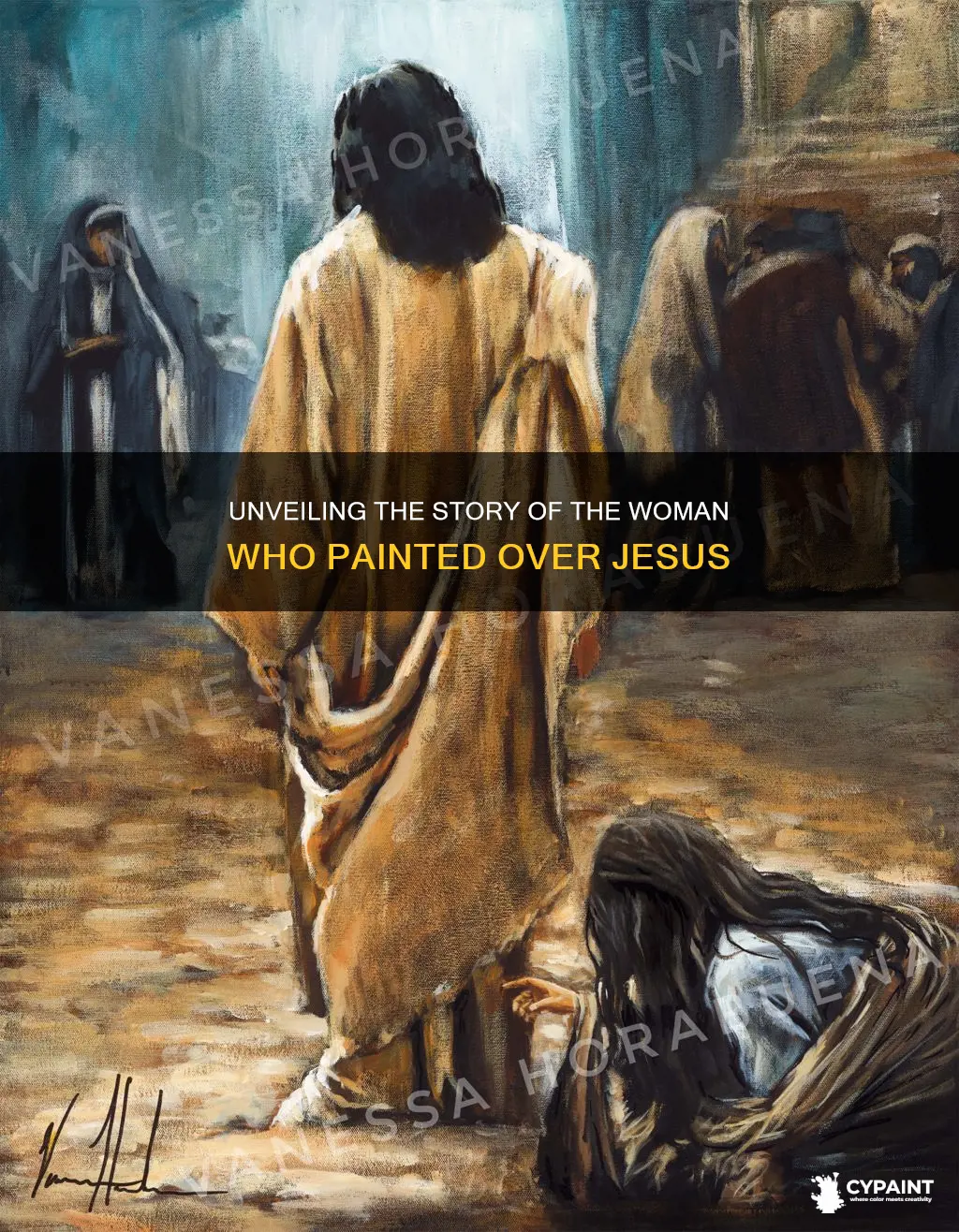 what happened to the woman who painted over jesus