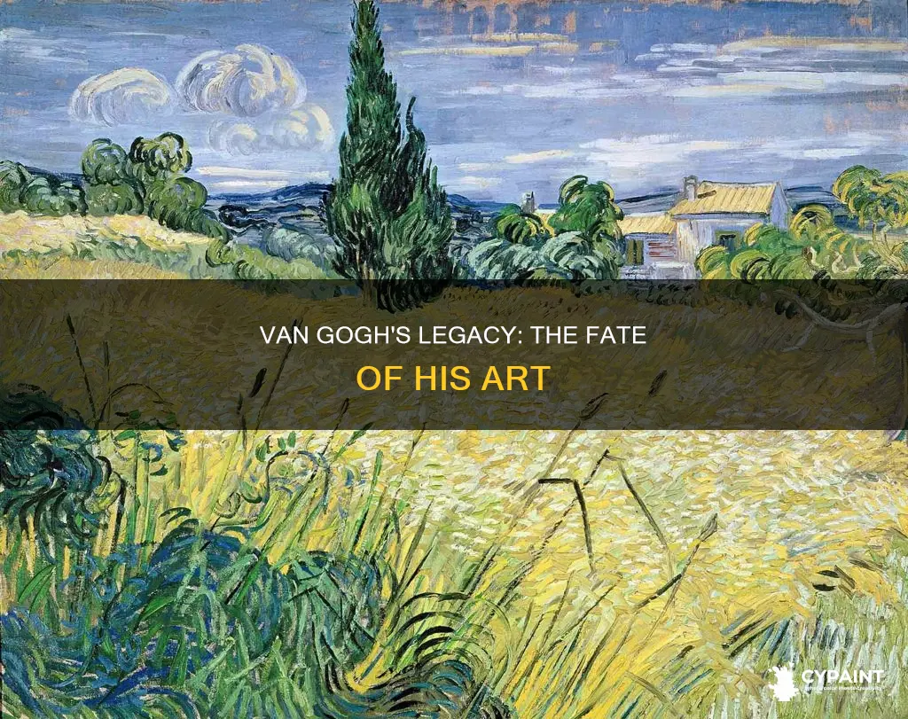 what happened to van gogh paintings after he died