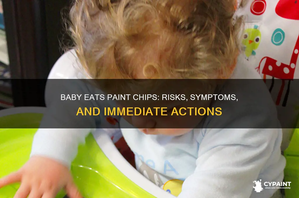 what happens if a baby eats paint chips