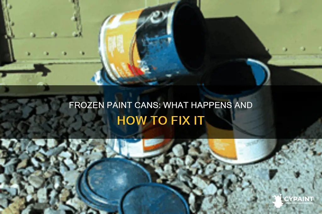 what happens if a can of paint freezes
