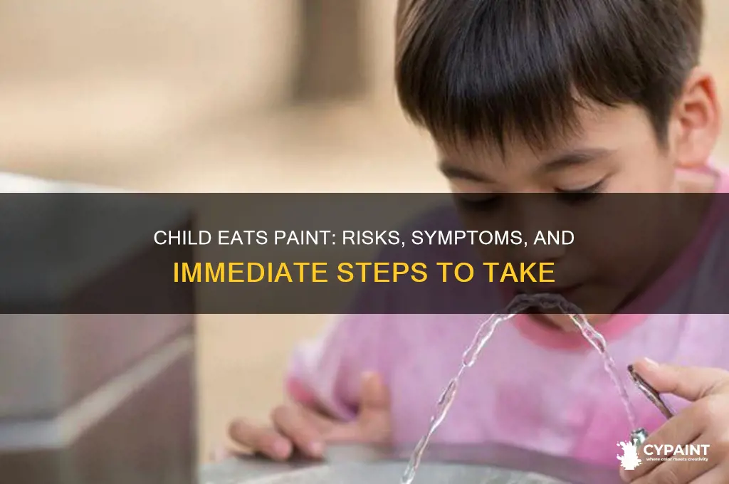 what happens if a child eats paint