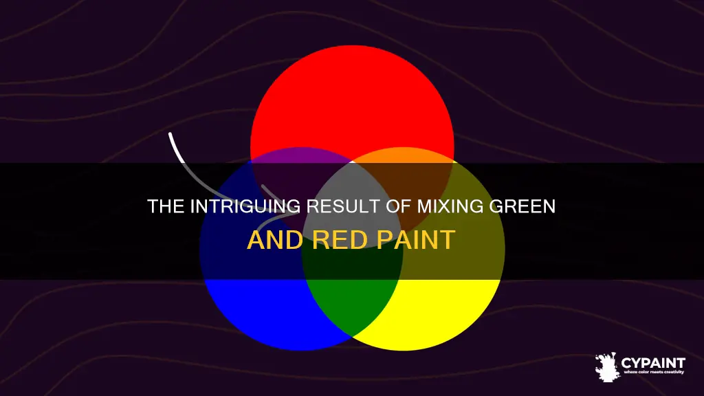 The Intriguing Result Of Mixing Green And Red Paint | CyPaint