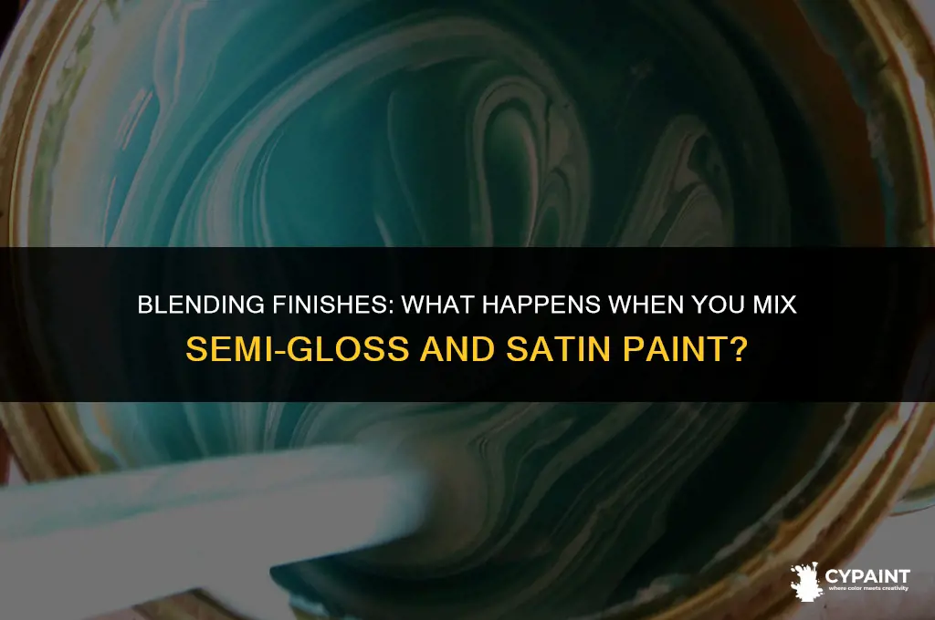 what happens if i mix semi gloss and satin paint
