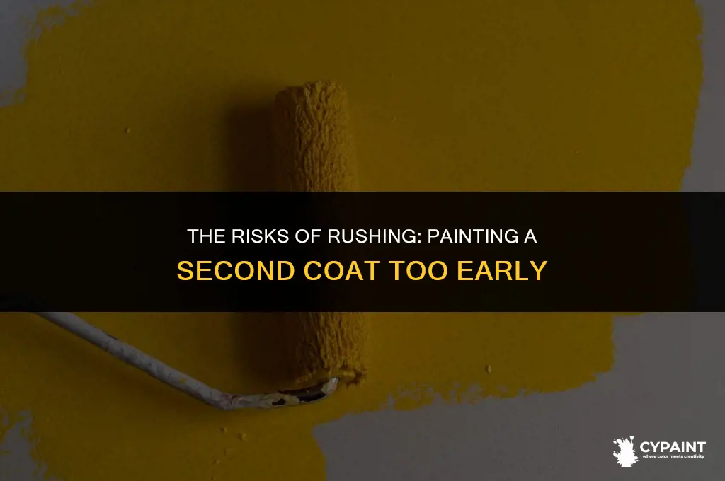 what happens if i paint a second coat too early