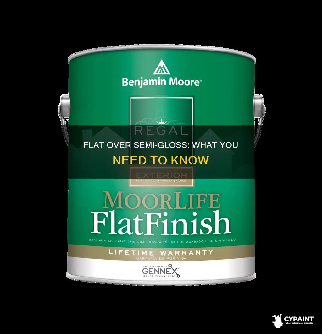 what happens if i paint flat over semi gloss