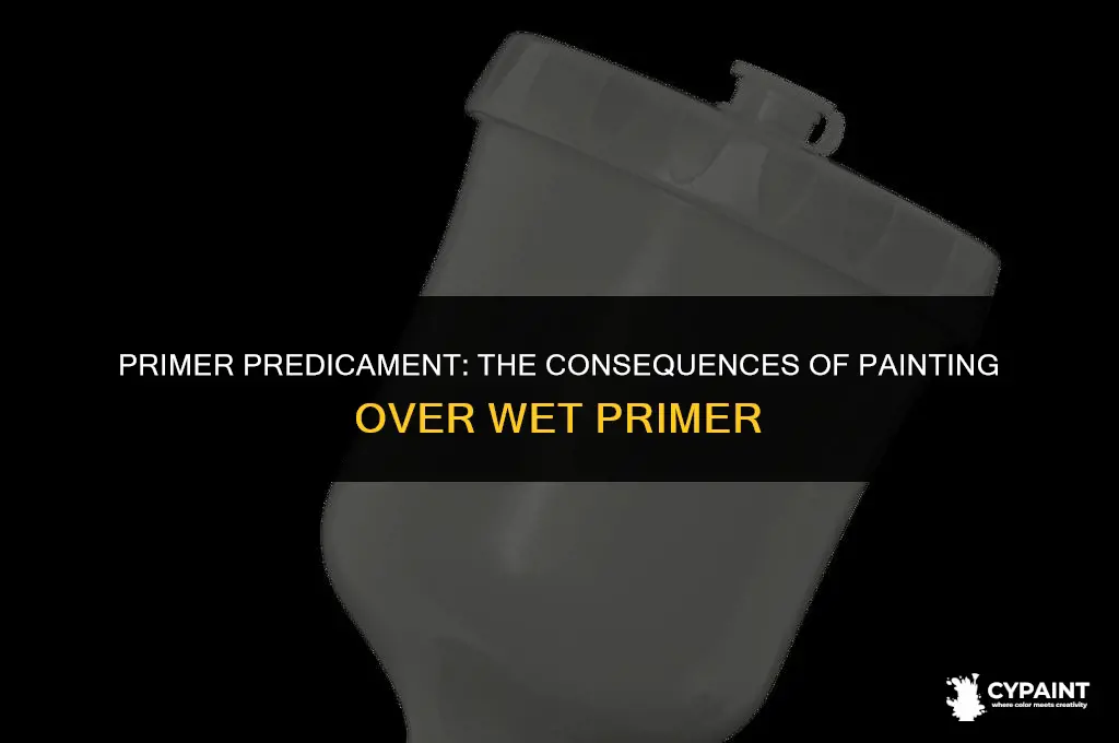 what happens if i paint over a wet primer coat